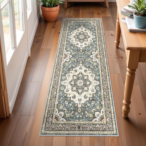 2x6 Hallway Washable Runner Rug：Non Silp Indoor Accent Rugs Low Pile Carpet by TOPRUUG