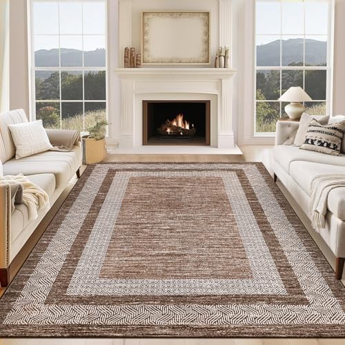 GarveeHome 10x13 Large Washable Geometric Area Rug Non Slip Non Shedding Floor - Image 2