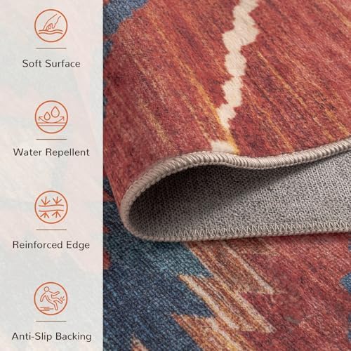 BESTSWEETIE 6ft-Square Washable Area Rug - Image 4
