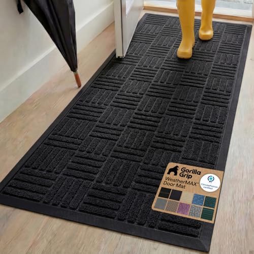 GORILLA GRIP WeatherMAX Door Mat, Indoor Outdoor Use by GorillaGrip