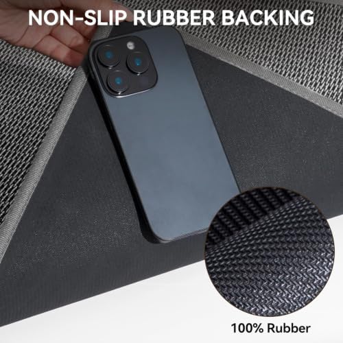 Front Door Mat Outside & Indoor Entrance Floor Mats Grey 17"x30" - Image 6