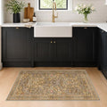 Brown Washable 2x4 Runner Rug Non Slip by HazoHaus