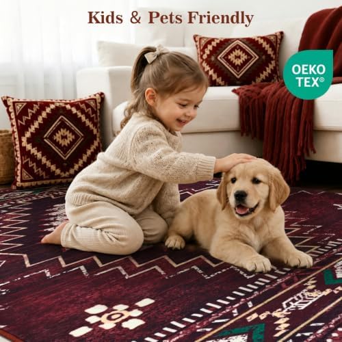 Yinhua Western 5x7 Washable Area Rug - Image 5