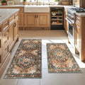 Yamaziot Washable Runner Rug Set of 2, Non-Slip Boho Hallway Kitchen Rug by Yamaziot