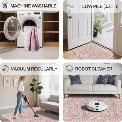 5x7 Washable Area Rugs for Living Room Soft Carpet - Image 5