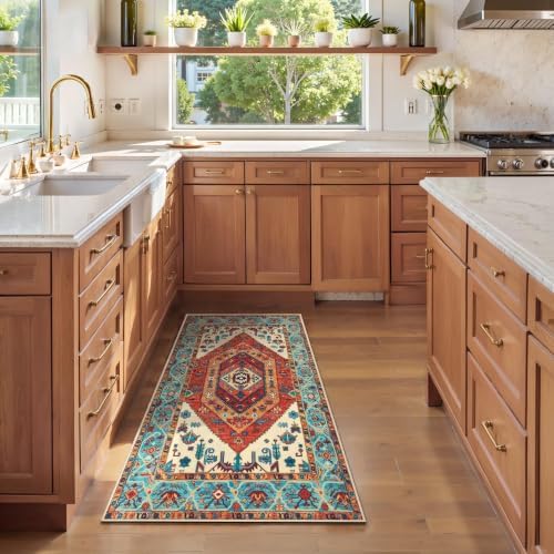 SERISSA 2x4 Washable Non Slip Boho Runner Rug - Image 2