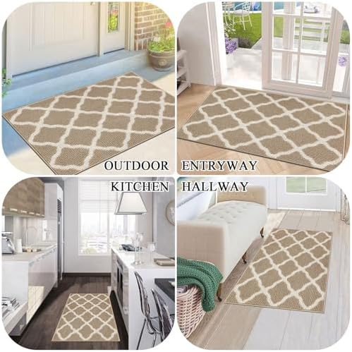 SHACOS Door Mats 24"x36" Indoor Washable Doormats Non Slip Rubber Backing - Image 6