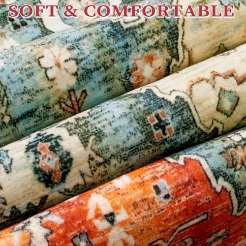 SERISSA 8x10 Washable Non Slip Boho Area Rug - Image 5