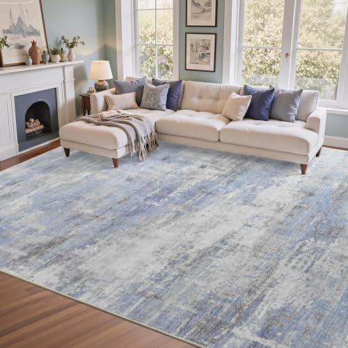 9x12 Ft Abstract Washable Area Rugs - Image 2