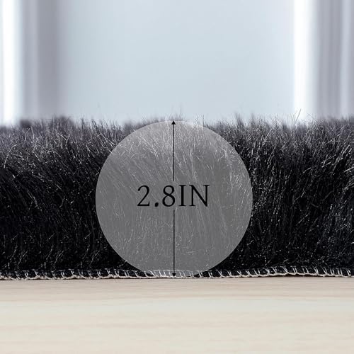 linmopm Faux Fur Sheepskin Rug, 2x3 ft - Image 3
