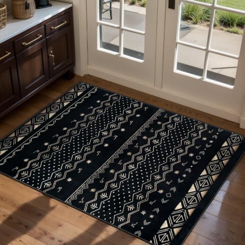 SERISSA 2x3 Washable Non-Slip Boho Area Rugs by SERISSAHomeDecorCollection