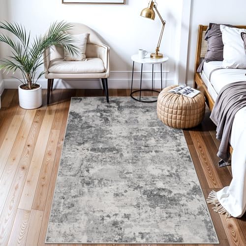3x5 Rug Entryway Washable Abstract: Non Slip Runner - Image 2