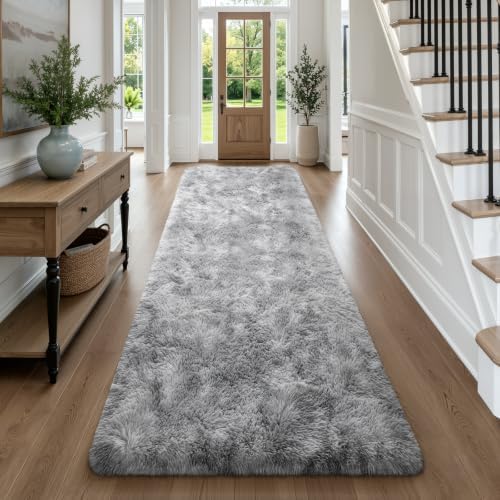 Deerhoo 3x10 Runner Rugs for Long Hallway Bedroom Kitchen, Light Grey by Deerhoo