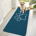 OLANLY Dog Door Mat for Muddy Paws 70x32, Paw Print Design Chenille Mud Mat by OLANLY
