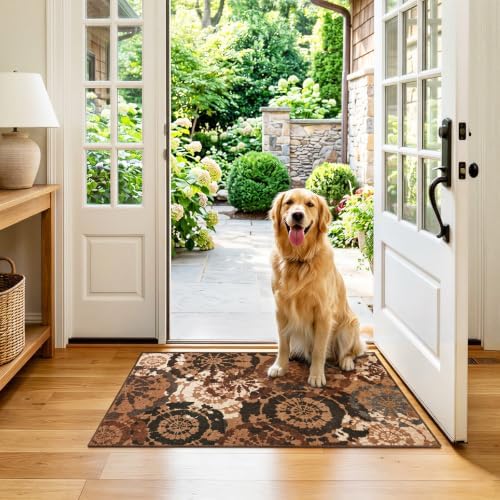 Washable 2x3 Entry Rug, Boho Small Throw Rugs - Image 3