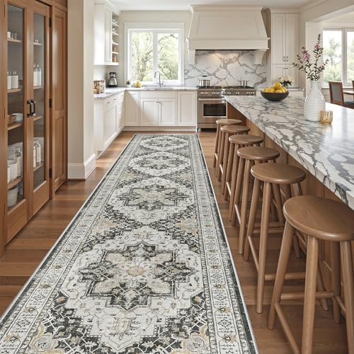 Madane Hallway Runner Rug 3x14 Washable Kitchen Runners Long - Image 2