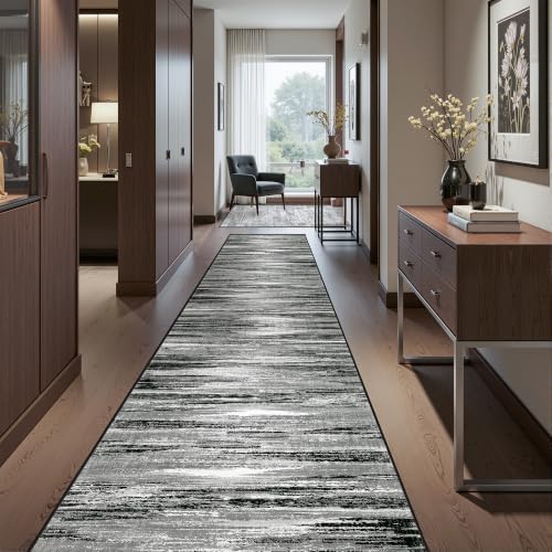 2x12 Runner Rug Non Slip, Washable Hallway Runner Rug by Restydon