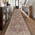 KUTA Extra Long Runner Rug for Hallway 2.6x20 Washable Hall Rug Terracotta by KUTA