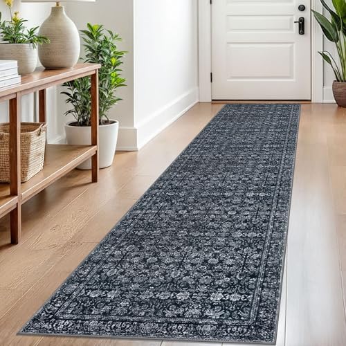 SIILOOM 2x8 Washable Runner Rug, Non Slip Soft Area Rug by SiiloomRug