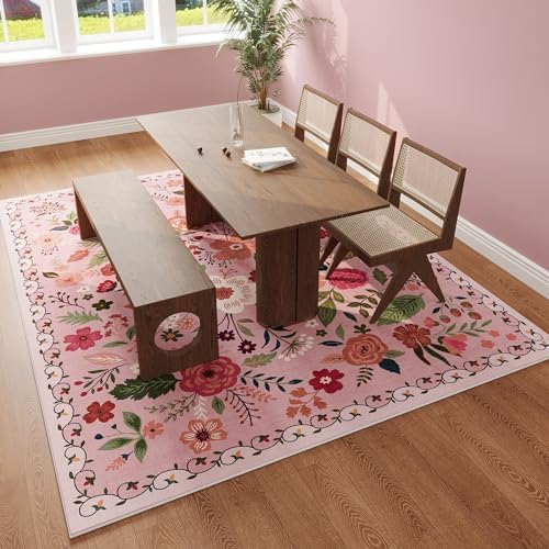 Rugcomf Area Rug 5x7 Washable - Image 6