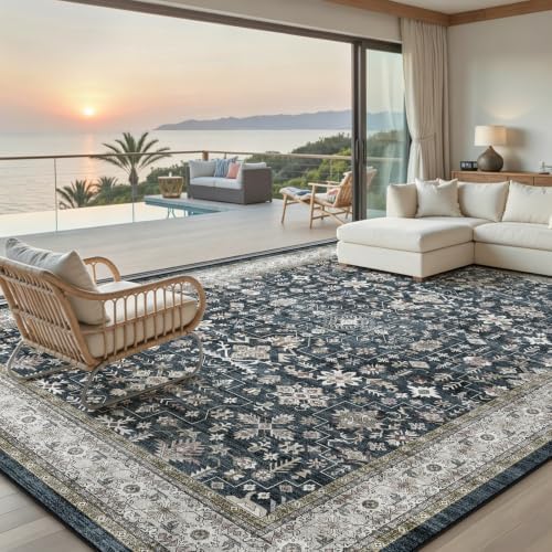 Grey Area Rug 9x12 for Living Room Bedroom - Image 6