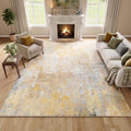 Beige Gold Washable Rug 5x7 Area Rugs by Acapet