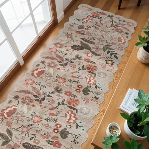 Carpet Runners for Hallway 12ft: 3X12 Washable Non Slip Rug Brown - Image 3