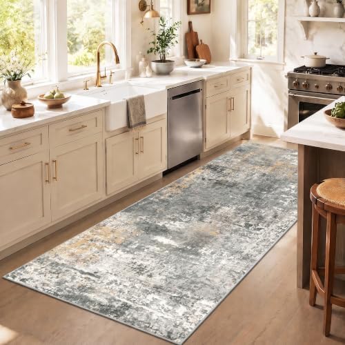 Kitchen Washable Runner Rug 2.6x8, Non Slip Carpet Runner - Image 3