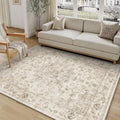 5x8 Beige Neutral Area Rug by WondRg