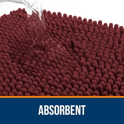OLANLY Bathroom Rugs 30x20, Extra Soft Absorbent Chenille Bath Rugs - Image 4