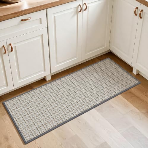 YDKGL Front Door Mat Indoor Non Slip Long Entry Mat Large Gray 20"x48" by YDKGL