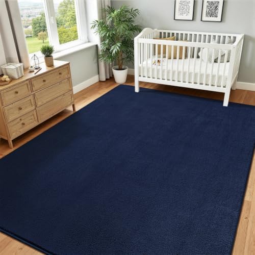 Vasofe Navy 6x9 Rug, Large Rugs - Image 3