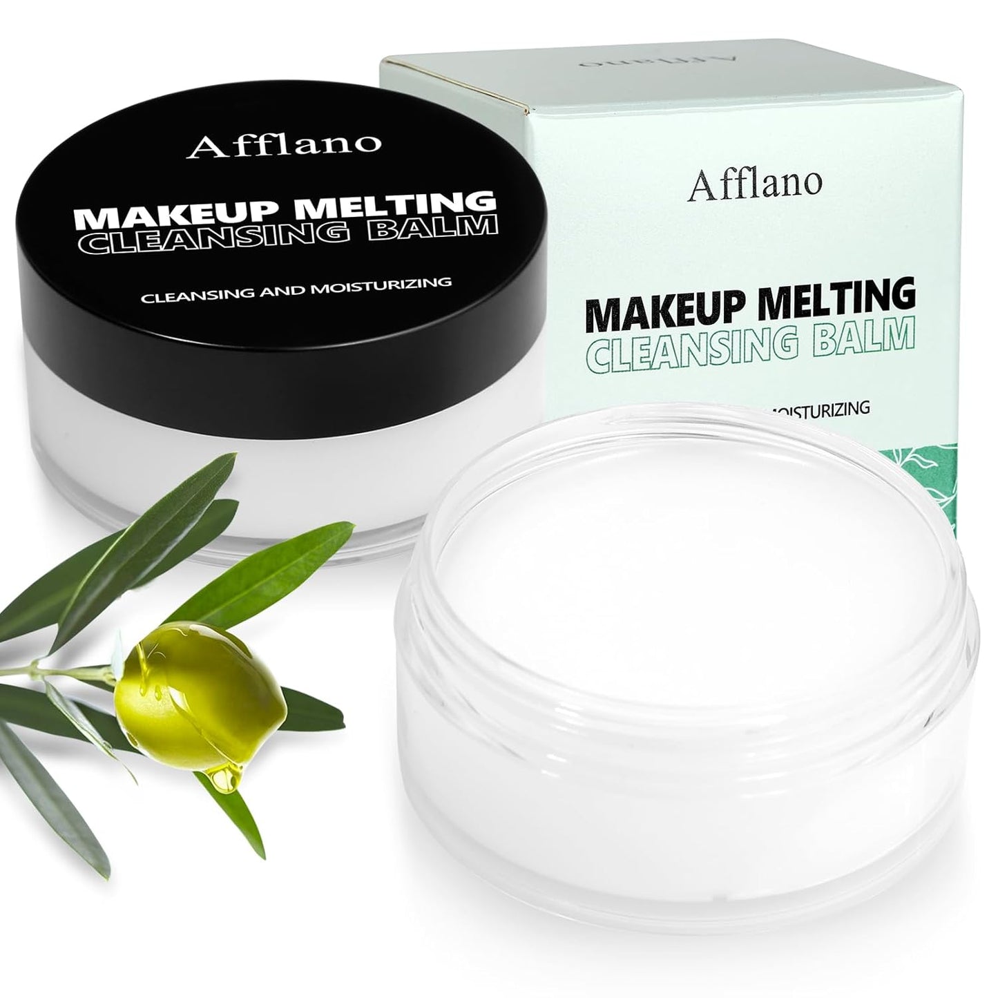 Cleansing Balm Makeup Remover - Deep Clear Korean Makeup Melting Cleansing Balm with Natural Oil for Waterproof Eye Face Lip Heavy Make up, Gentle Moisturized Cleanser for Sensitive Skin, Vegan, 2Pcs