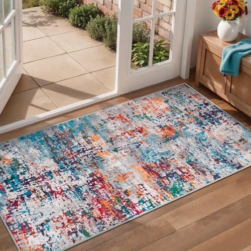 Tangsoo Abstract 2x4 Washable Rug by Tangsoo