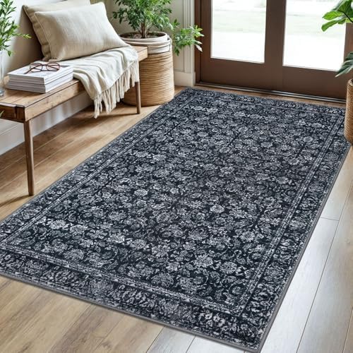 SIILOOM 3x5 Washable Area Rug Non Slip Door Mat Indoor by SiiloomRug