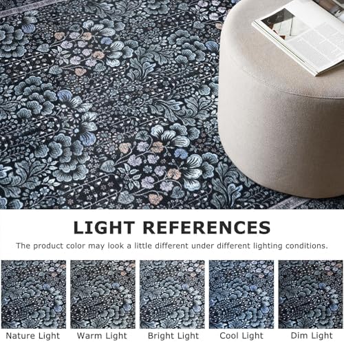 SIILOOM 2x3 Small Washable Area Rug Entryway Door Mat Indoor Kitchen Runner - Image 5