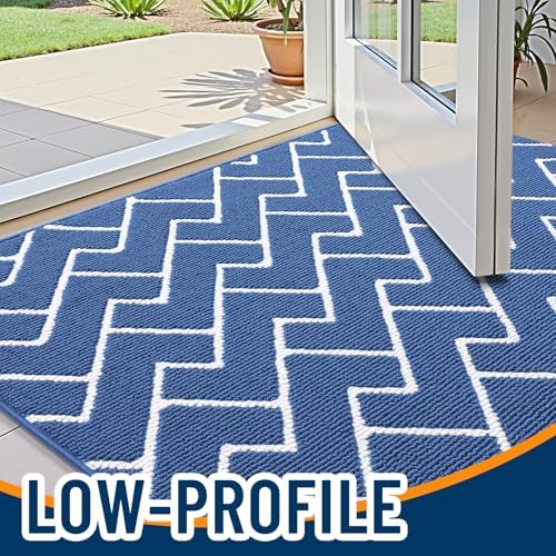 OLANLY Front Door Mat 32x20, Low-Profile Easy Clean Doormat - Image 3