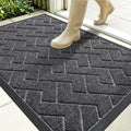 OLANLY Front Door Mat Outside 35x23, All-Season Absorbent Rubber Doormat by OLANLY