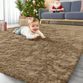 OLANLY Area Rugs for Living Room Bedroom, Machine Washable 4x5.9 ft Soft Fluffy by OLANLY