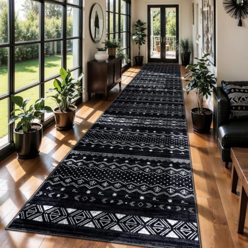 SERISSA 3x12 Washable Non-Slip Boho Runner Rug by SERISSAHomeDecorCollection
