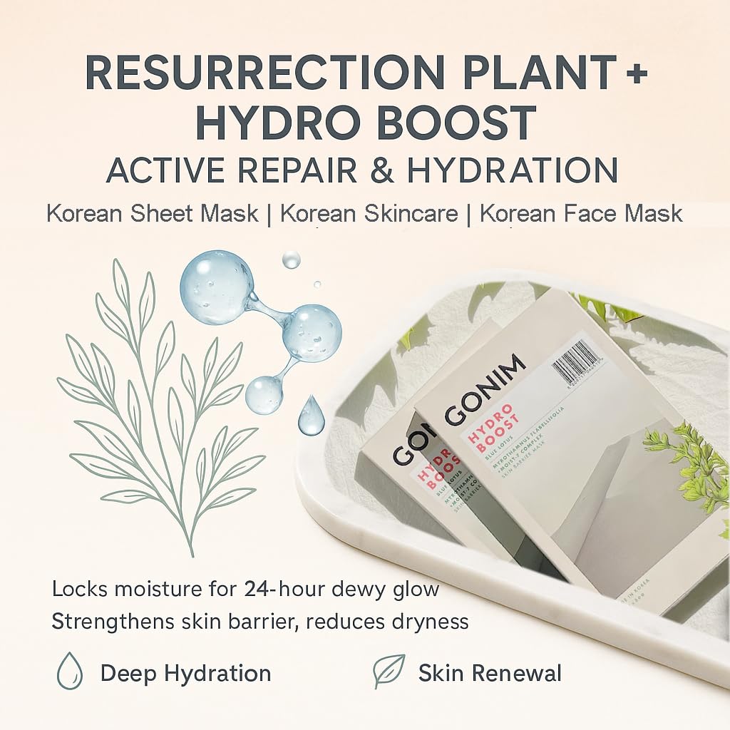 Face Mask Korean Skin Care with Hyaluronic Acid & Collagen Activation- Face Masks Skincare Hydration, Anti Aging & Moisturizing Sheet Mask for All Skin Korean Face Mask 10 Sheets