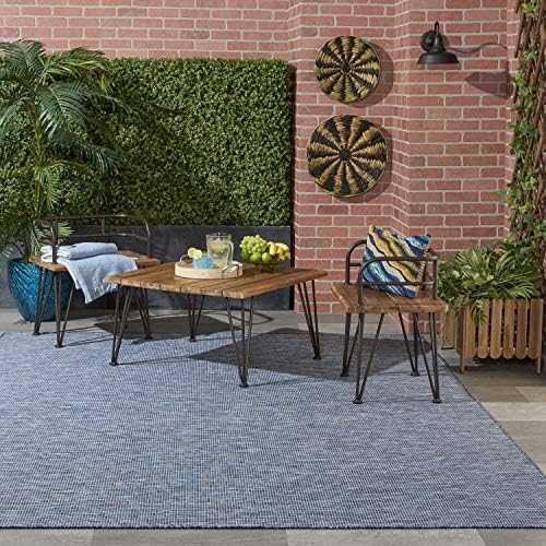 Nourison Home Positano Navy Blue 6' x Round Area Rug - Image 4