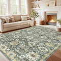 Amada 8x10 Washable Area Rug for Living Room, Vintage Pattern by AMADAHOMEFURNISHING