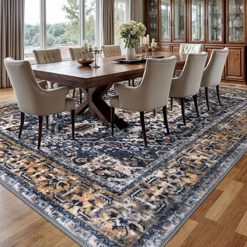 KOZYFLY Boho Area Rug 9x12 Ft Thin Rugs - Image 2