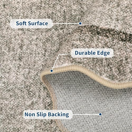 GarveeHome Scalloped Washable Rug 6x9 Rugs - Image 3