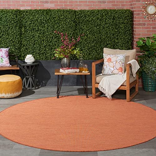 Nourison Home Positano Terracotta 8' x Round Area Rug - Image 6