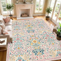 8x10 Large Area Rug Floral Botanical Boho Carpet by NakedCloud
