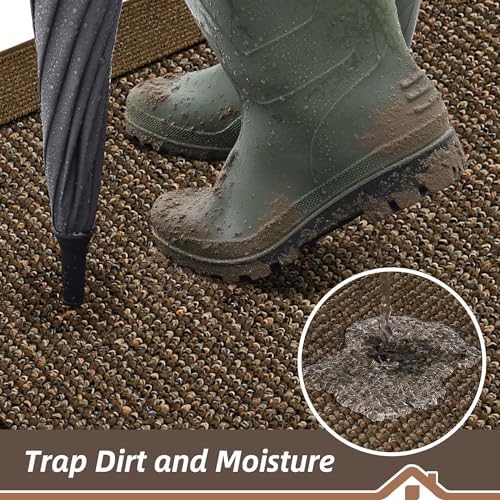 BEQHAUSE Indoor Door Mat 24" x 96", Dirt Trapper Door Mats - Image 3