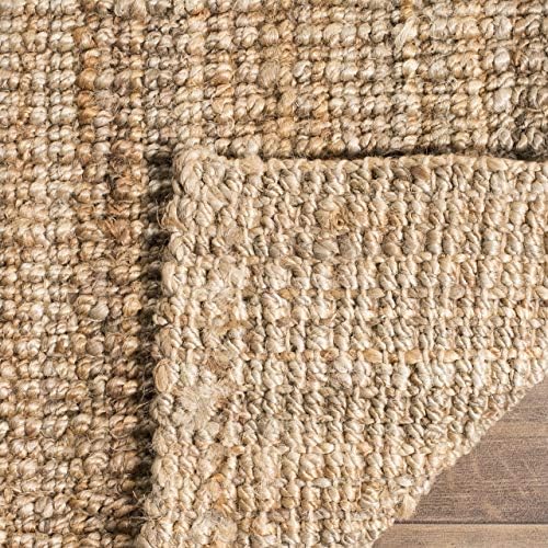 SAFAVIEH Natural Fiber Square Rug 6', Jute Knotted Natural NF447A - Image 6