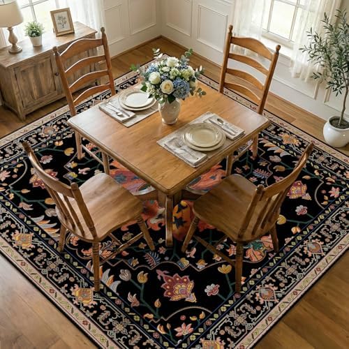RELEANY Washable Area Rug, Square 7'x7' by RELEANY